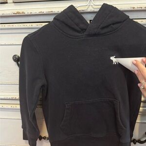 Abercrombie Kids Black Hoodie with Logo